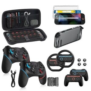 Nintendo Switch 2 Pro Controllers Accessories 17 Piece Game Kit New